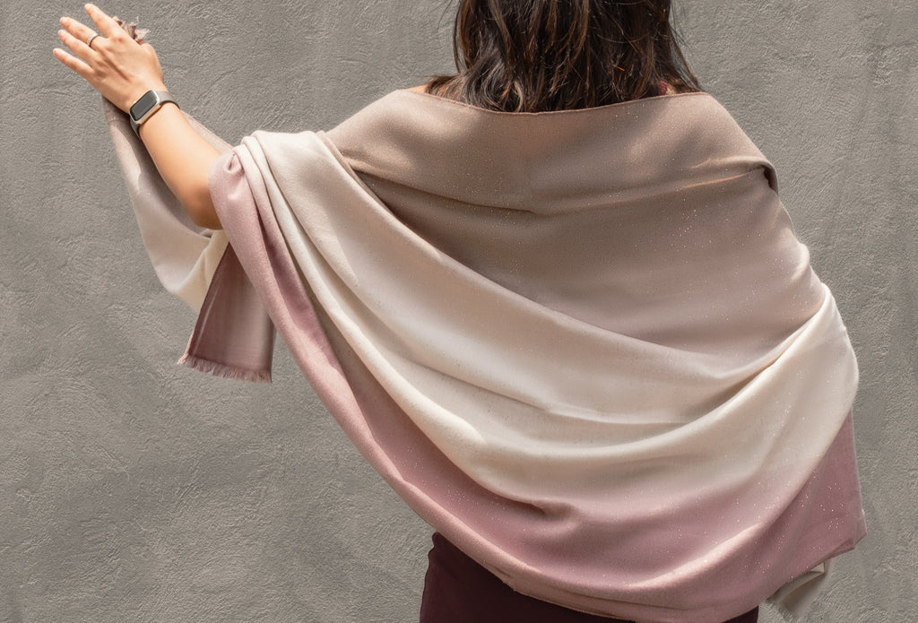 Ombre Stole - Pink
