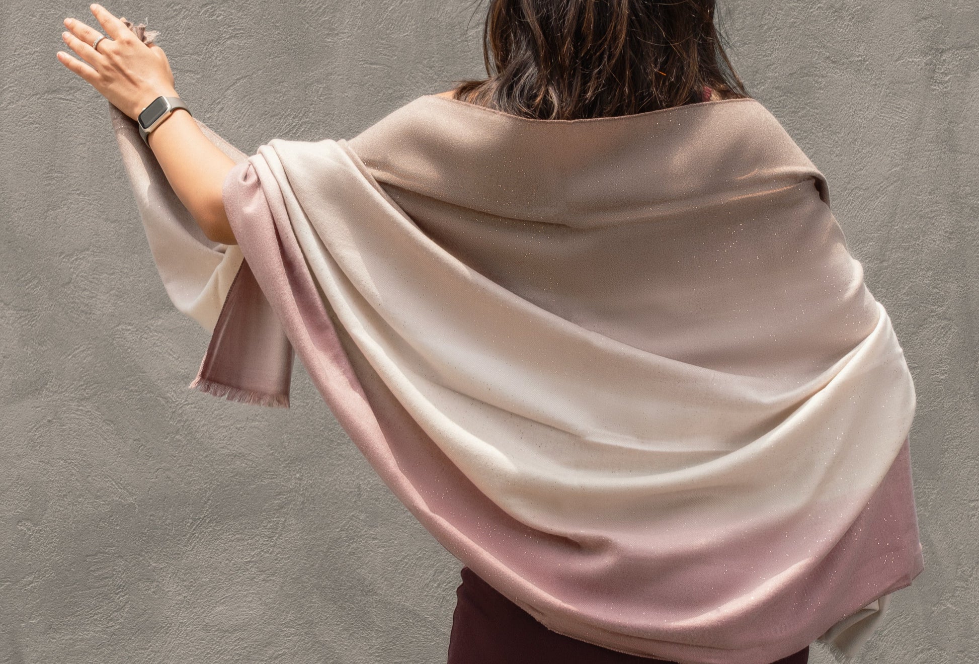 Ombre Stole - Pink
