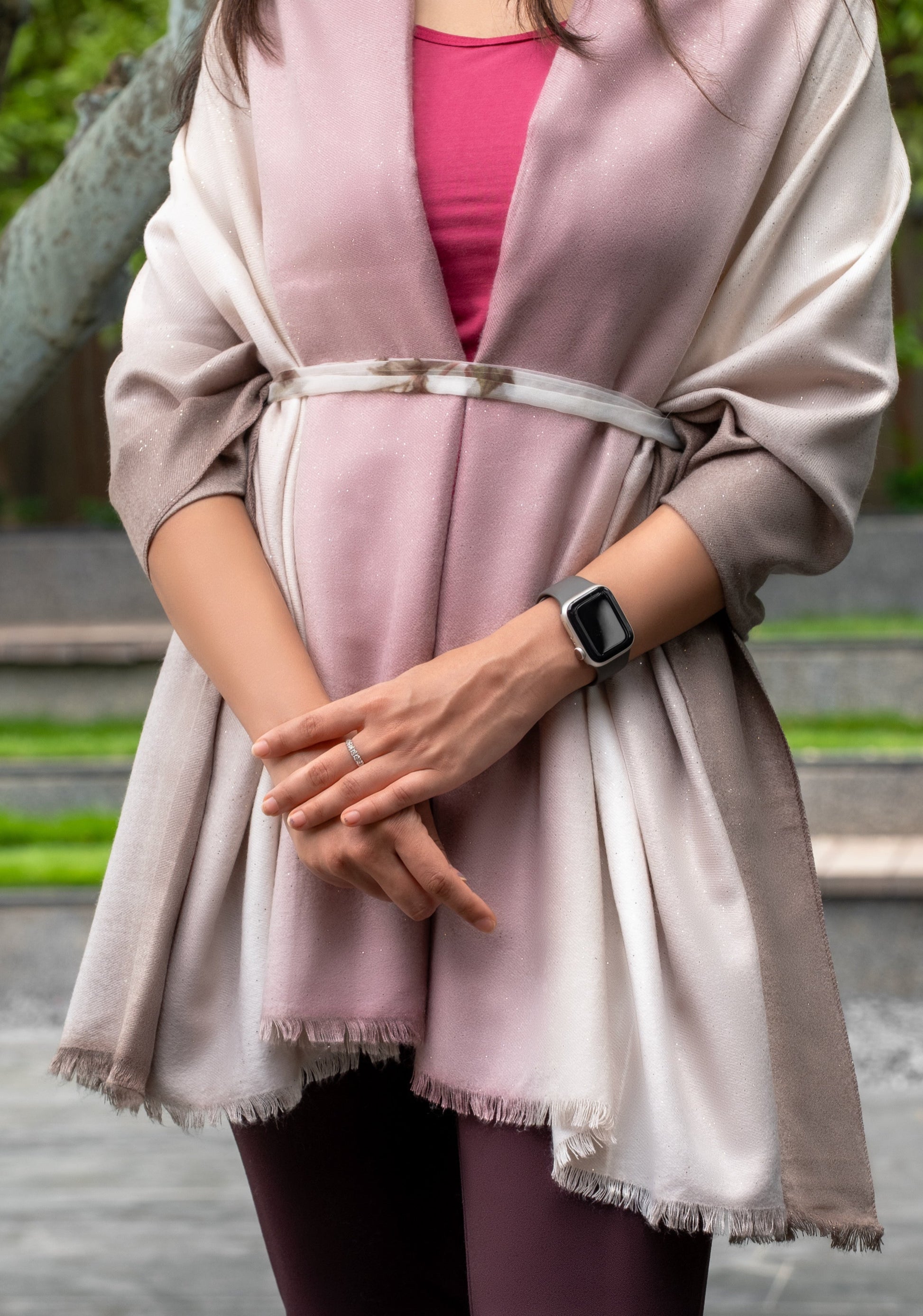 Ombre Stole - Pink
